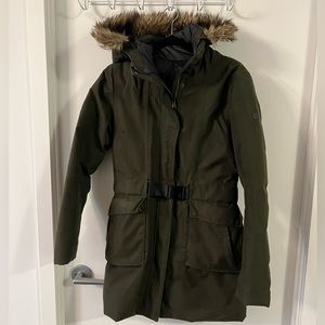 The North Face Green Olive Hyvent Down Parka Jacket (Women’s Small)